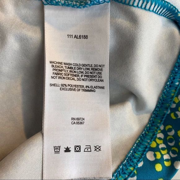 Columbia blue print v-neck athletic tank top - Picture 7 of 8